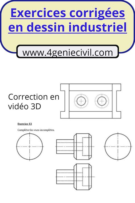 exercice corrigé dessin industriel pdf Dessins industriels Dessin