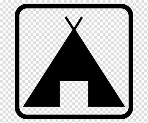 Campsite Camping Tent Map Symbolization Teepee Transparent Background