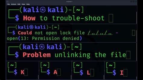 How To Troubleshoot Update And Upgrade Kali Permission Denied