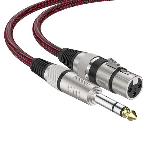 Amazon Cable XLR Hembra A TRS De 1 4 De Pulgada Paquete De 2