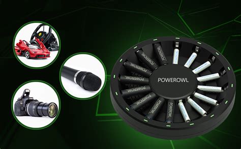 Powerowl Chargeur De Piles Pour Aa Et Aaa Slots Amazon Fr High Tech