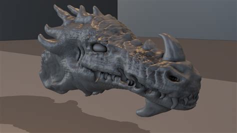 Dragon Head Sculpt Cgtrader