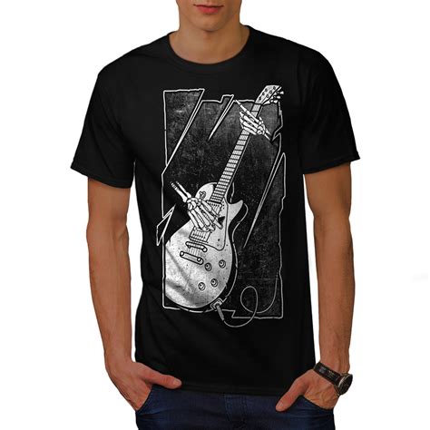 Wellcoda Skull Music Bass Guitar Mens T Shirt Graphic Design Printed Tee Ebay