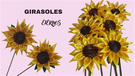 Tutorial De Girasoles Eternos Como Hacer Girasoles Con Cinta Youtube