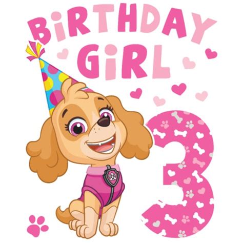 Paw Patrol Skye Svg Digital File Birthday Svg Happy