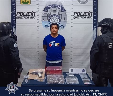 Amenazaba a policías con una pistola y lo detienen en Playa del Carmen