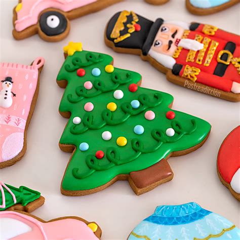 Tutorial de galletas decoradas de Navidad Postreadicción Cursos de