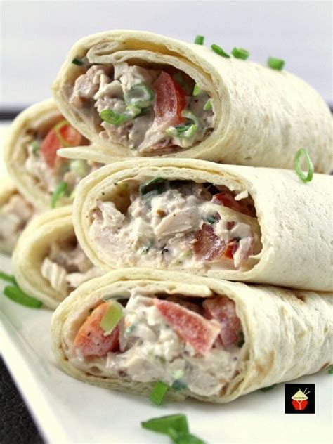 Deluxe Chicken Salad Wraps | Lovefoodies