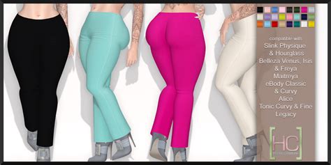 Second Life Marketplace [hc] Zelda Pants Fat Pack For Slink Belleza Maitreya Ebody