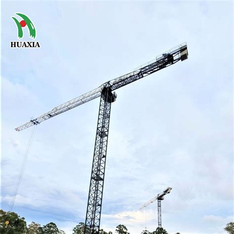 Official Qtp80 5015 6 Ton Self Erect Hydraulic Flat Top Tower Crane