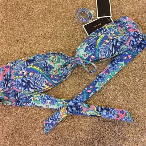 Nwt Juicy Top Bikini Tops Bandeau Bikini Top Bandeau Bikini