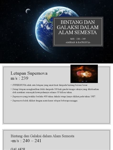 bintang  galaksi  alam semesta