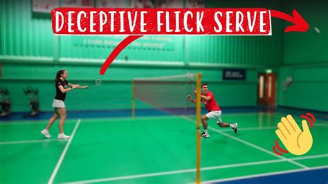 How To Do A Deceptive Flick Serve Step By Step Badminton Tutorial