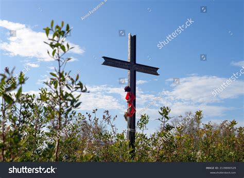 Jesus Christ Cross On Blu Sky Stock Photo 2139890529 Shutterstock