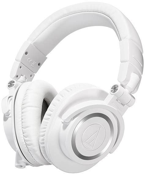 AUDIO TECHNICA ATH M50X WHITE PROFESSIONAL MONITOR HEADPHONES