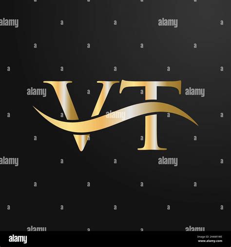 Letter VT Logo Design Template. VT, V T Letter Logo Modern, Flat ...