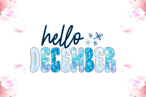 Hello December Sublimation Graphic By Aspirefhd · Creative Fabrica