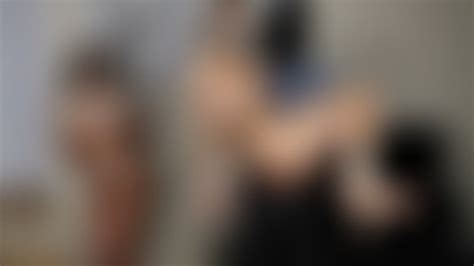 Tethered To A Railing Aspen Rae Stands Naked With Rope Between Her Legs And Watches As Britney