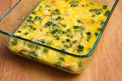 Broken Arm Breakfast Casserole With Cottage Cheese Bacon Feta And