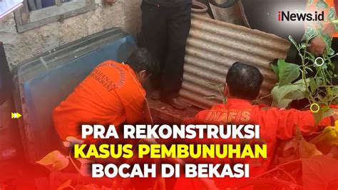 Adegan Diperagakan Pelaku Dalam Pra Rekonstruksi Pembunuhan Bocah