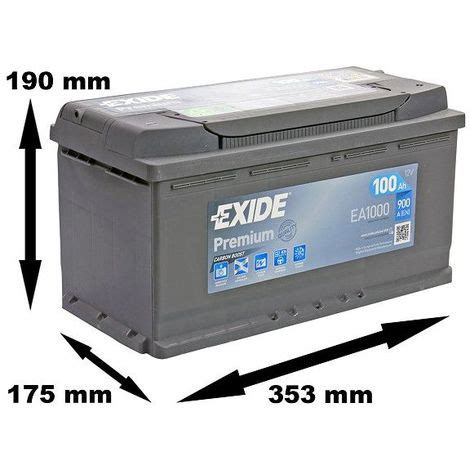 Batterie Exide Premium Ea V Ah A L D