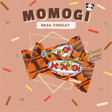 Jual Momogi Stick Rasa Cokelat Snack Makanan Ringan Isi Pcs