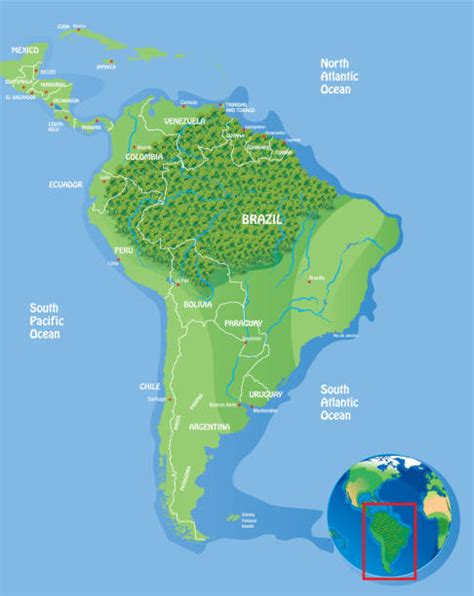 amazon rainforest map stock  pictures royalty  images