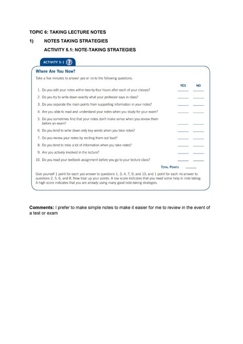 Portfolio Topic Taking Lectures Notes Topic Taking Lecture Notes