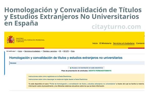 Homologaci N Y Convalidaci N De T Tulos Y Estudios Extranjeros No