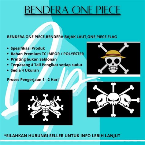 Jual Bendera One Piece Bendera Logo Bajak Laut One Piece Flag Wall