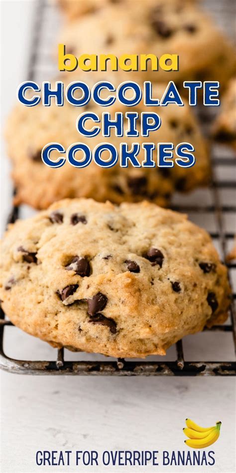 Easy Banana Chocolate Chip Cookies Crazy For Crust