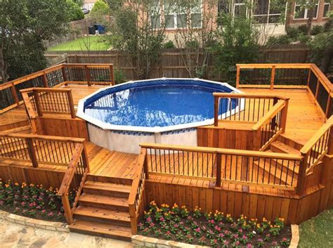 11 Most Popular Above Ground Pools With Decks Awesome Pictures Best Above Ground Pool