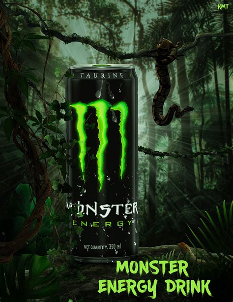 Monster Energy drink advertisement design by Kaung Myat Thu on Dribbble