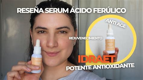 RESEÑA SERUM ÁCIDO FERÚLICO IDRAET FOTOPROTECTOR Y POTENTE