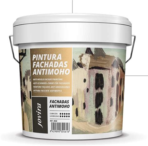 Pintura Fachadas Antimoho Repelente Al Agua Impermeable Y Anti