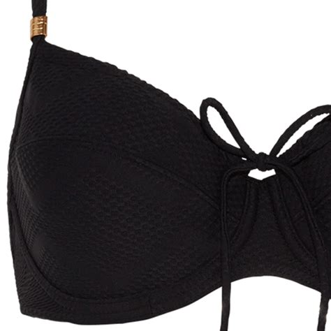 Texture B Gel Bikini Oberteil Black Annadiva