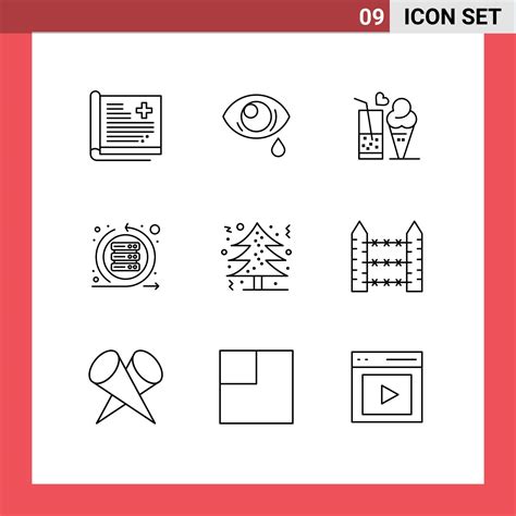 Set Of 9 Modern Ui Icons Symbols Signs For Sprint Iteration Sad Agile