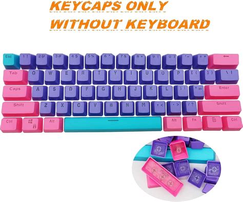 Guffercty Kred GTSP PBT Backlit Keycaps 60 Percent With 6 25U Space Bar