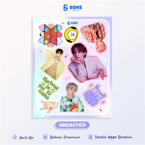 Jual Kpop Series Stiker Bts Nct Aesthetic Mini Sticker Dairy