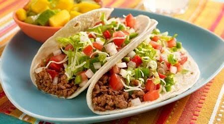 Tacos de carne molida de 226 Kcal - Receta fácil en la app Avena