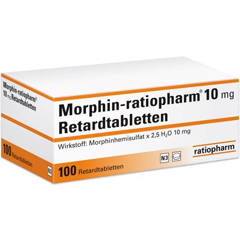 Morphin Ratiopharm 10 Mg Retardtabletten Ratiopharm GmbH