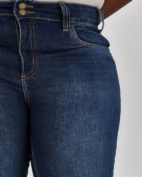 Riachuelo Cal A Jeans Plus Size Feminina Skinny Estonada Denim Escuro