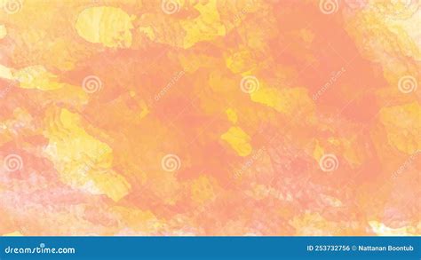 Orange Watercolor Background For Your Design Watercolor Background Concept Vector Stock Vector