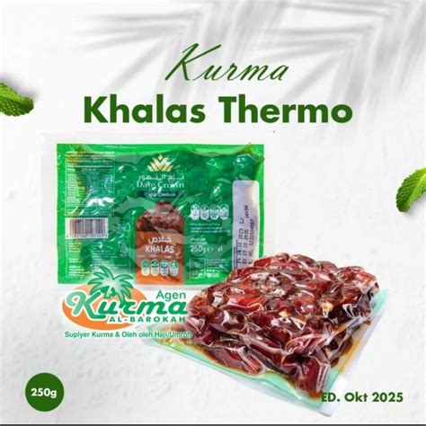 Jual Kurma Date Crown Khalas Thermo Gr New Exp Shopee Indonesia