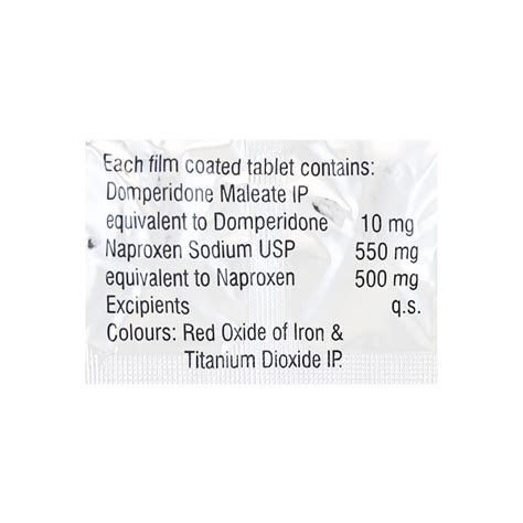 Naxdom 500mg Tablet 10s Price Uses Side Effects Netmeds