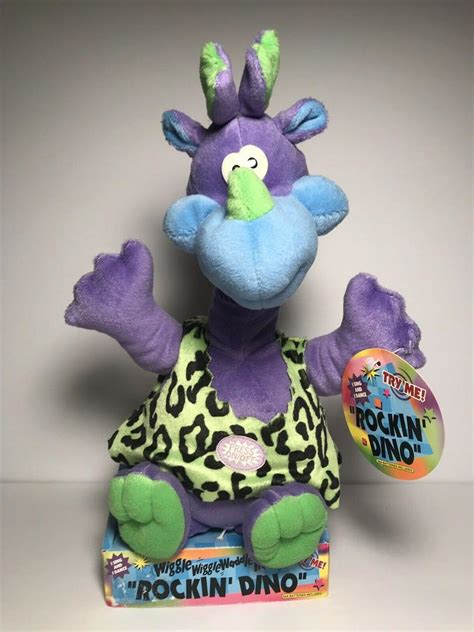 Vintage Dandee Rockin Dino Dinosaur Plush Sings And Dances Rockin Robin New 2025479934