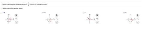 Solved Choose The Figure That Shows An Angle Of Radians In Chegg