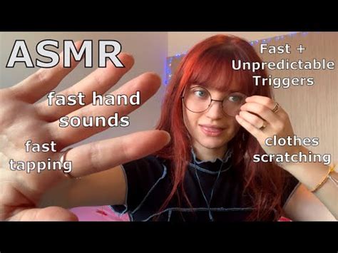 Asmr Fast Unpredictable Triggers Hand Sounds Fast Tapping Scratching