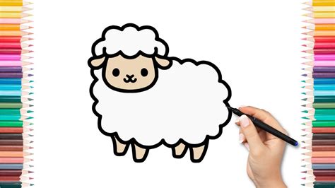 Como Desenhar Uma Ovelha - COMO DESENHAR UMA OVELHA FOFA Passo a Passo Fácil - YouTube