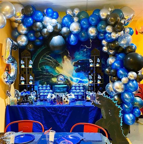 Godzilla Birthday Godzilla Party Godzilla Party Decor Godzilla